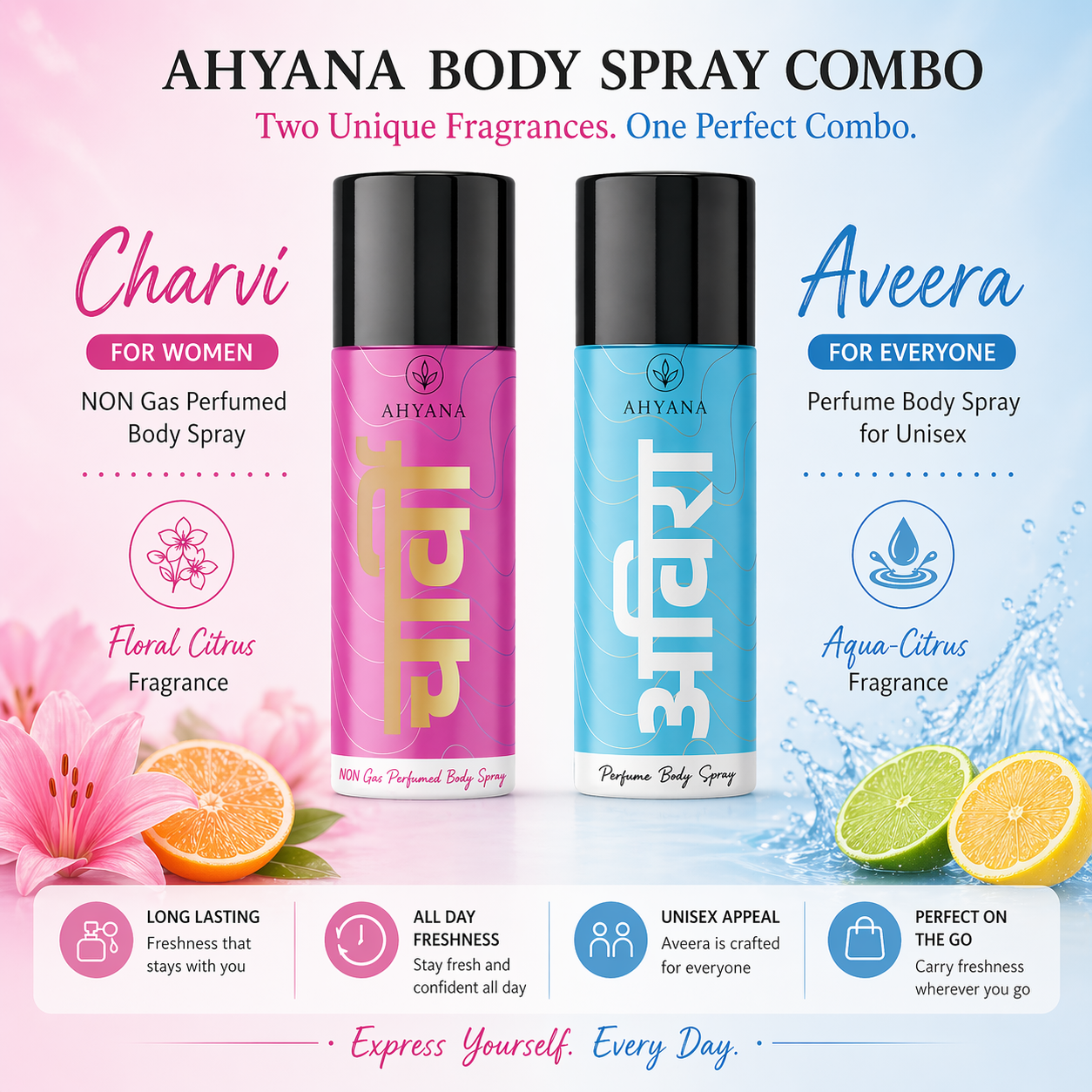 AHYANA Aveera+Charvi Premium Deo Combo for Men & Women - Image 3