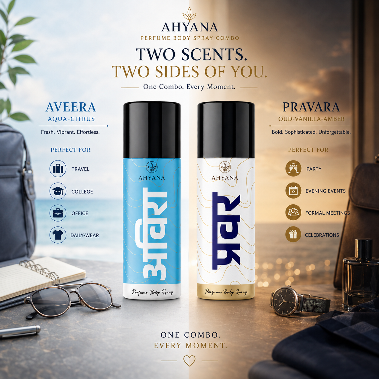 AHYANA Pravara + Aveera Deodorant Combo Pack for Men & Women - Image 5